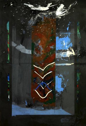 Pierre Gaste - Acrylique Sur Calque  169x114 cm