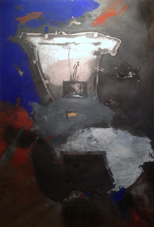 Pierre Gaste - Acrylique sur Calque  184x125 cm