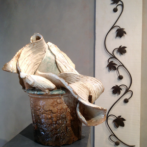 JJDamville - Avant la mise en pot, le lièvre de Durer (Vue de dos)(grès émaillé) - 2018