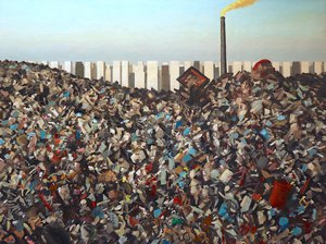 Pierre de Chevilly -10- Les restes (131x98 cm) Huile sur toile