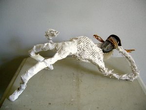 Caroline Hatt-Kindermans : Pitre 1 (18x40x18cm)