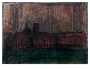 Dieppe St Jacques - Pierre Noire et Gouache sur papier (70x100 cm) - 2007