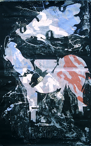 Pierre Gaste -Acrylique sur calque  180x125 cm