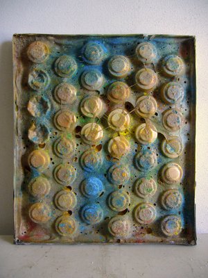 Raffaele Melis : Simplement poison (Technique mixte : Matières plastique, pigments naturels, colle néoprène)