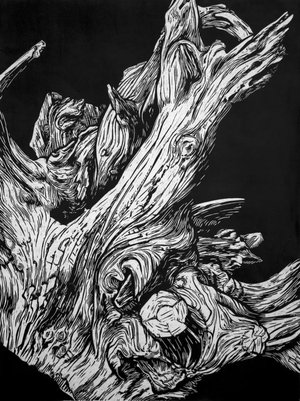 Hélène Damville - Xylographie