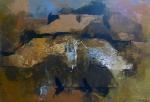 Pierre Gaste - Huile Sur Toile  - Composition  124 x 180 cm