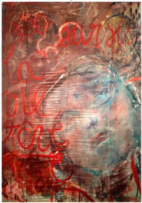 Magali Martija-Ochoa : Sursis : la vie rêvée - Pastel gras et huile sur hollofil entoilé 116 x 81,5 cm