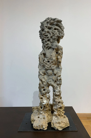 Wilhelm Moser - Dionysos, 2018 - Terre cuite (83x28x28 cm)