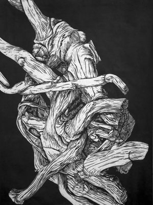 Hélène Damville - Xylographie