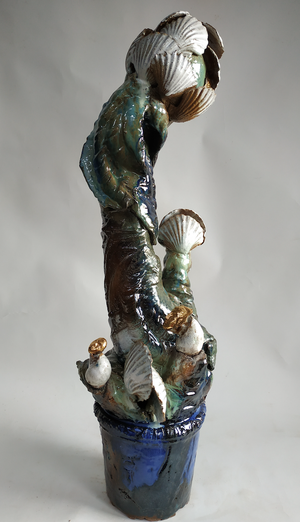 JJDamville - Rêve coquillier (grès émaillé) 90x30x30 cm - 2019