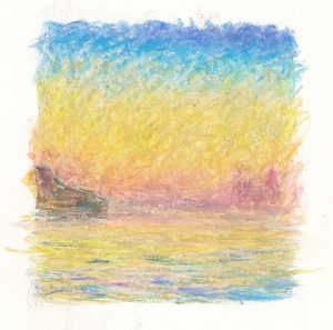 Caroline Coppey - En hommage à Monet (Pastel)