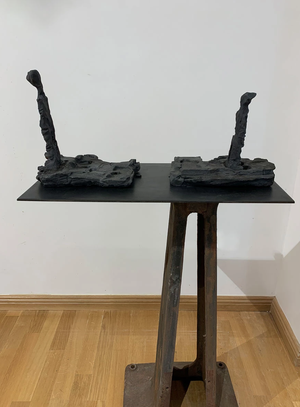 Wilhelm Moser - Abîme, 2021 - 2 terres cuites (26x56x28 cm)