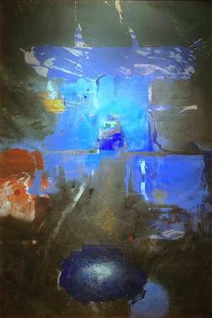 Pierre Gaste - Acrylique sur calque  204x137 cm