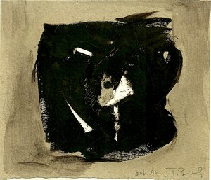 Jacques Boulay - Acrylique sur papier "épluché"