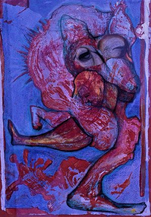 Lilli Deutsch - "Louloup Wolfi" - Gravures & estampes sur papier (21x30 cm)