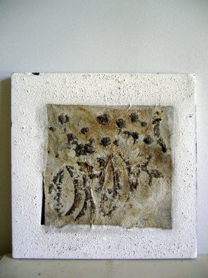 Raffaele Melis : Amanite (Technique mixte : Bois, plâtre, papier, matières végétales)