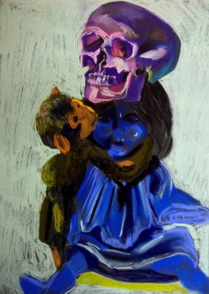 Aurélie de Heinzelin : Trio (pastel sec sur papier 70x50cm, 2012)
