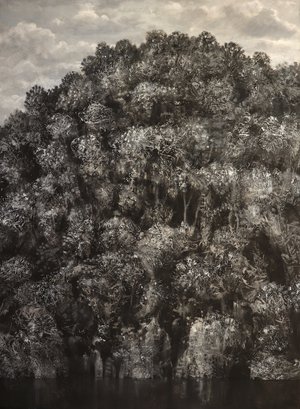 Pierre de Chevilly -6- L'Argenton 2 (97x130 cm) Tempera sur toile