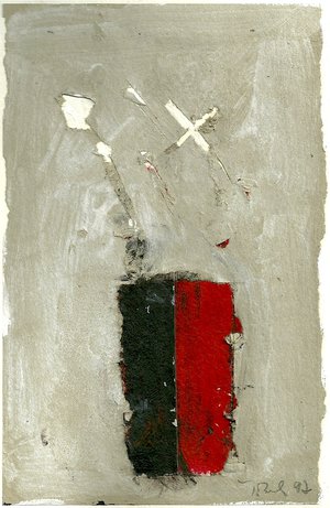 Jacques Boulay - Acrylique sur papier "épluché"