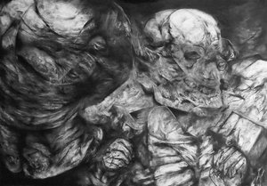 Thomas Bouquet - Répartition (70x100)(2015) Fusain sur papier