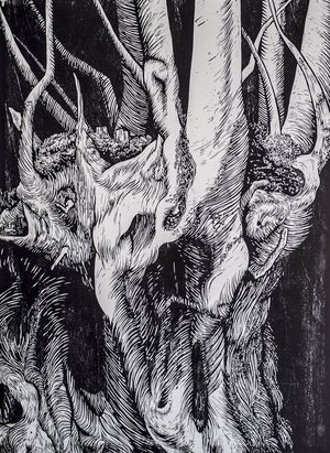 Hélène Damville - Xylographie