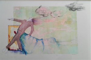 Lilli Deutsch - "Jung sein" - Gravures & estampes sur Papier (50x30 cm)