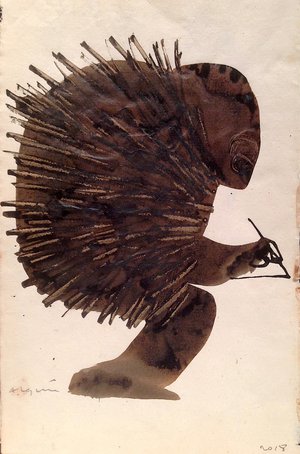 Alquin -  Le crissement de trop (34 x 22 cm)(2018) -Encre sur papier