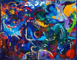 Atsoupe : Elindo - Huile sur toile 93 x 130 cm