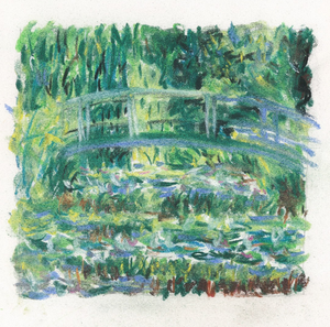 Caroline Coppey - En hommage à Monet (Pastel)
