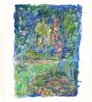 Caroline Coppey - En hommage à Monet (Pastel)