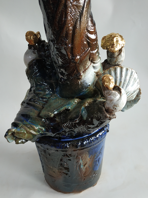 JJDamville - Rêve coquillier (détail)(grès émaillé) - 2019