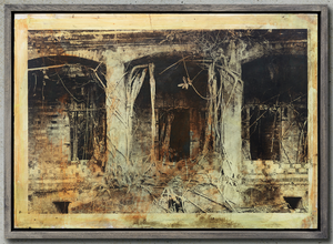 Wilhelm Moser - Paricatuba (Rio Negro) abandonnée dans la jungle, 2019 - Photographie traitée à l'encre et à l'ochsgall (74x105 cm)