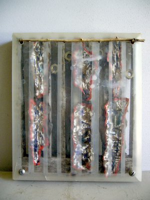 Raffaele Melis : La cage aux écrous (Technique mixte : Bois et matériaux variés)