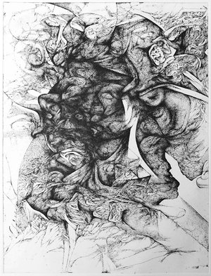 Thomas Bouquet - Sans Retour (40x30)(2016) Eau Forte sur Cuivre