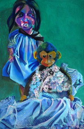 Aurélie de Heinzelin : Les Mariés (pastel sec sur papier 100x70cm, 2012)