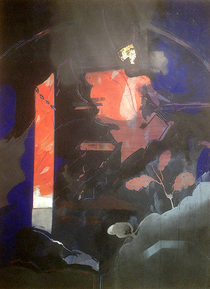 Pierre Gaste - Acrylique sur calque  146x109 cm