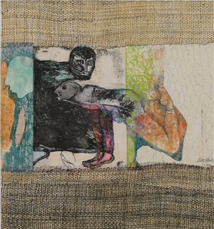 Lilli Deutsch - "Je suis plus vieile que ma mère" - Gravures & estampes sur papier (34x30 cm)