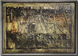 Wilhelm Moser - Paricatuba (Rio Negro) abandonnée dans la jungle, 2019 - Photographie traitée à l'encre et à l'ochsgall (74x105 cm)