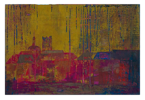 Dieppe St Jacques - Pierre Noire et Gouache sur papier (70x100 cm) - 2007