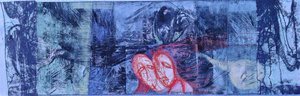Lilli Deutsch - "Nos heures bleues (Unsere blauen Stunden)" - Gravures & estampes sur Papier (25x50 cm)