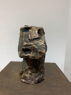 Wilhelm Moser - Tête de bronze, 2021 - Bronze (25x14x25 cm)