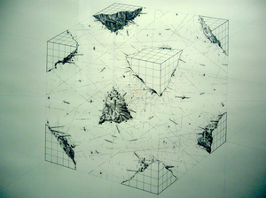 Claude Courtecuisse - Le cube éclaté2