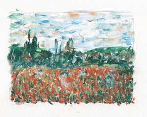 Caroline Coppey - En hommage à Monet (Pastel)